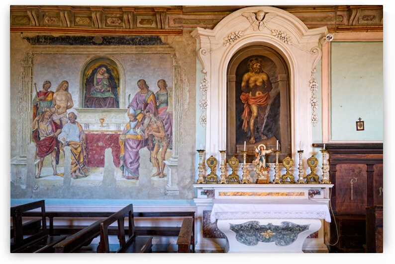 Historical paintings in San Niccolo church in Cortona Italy by Marco Brivio