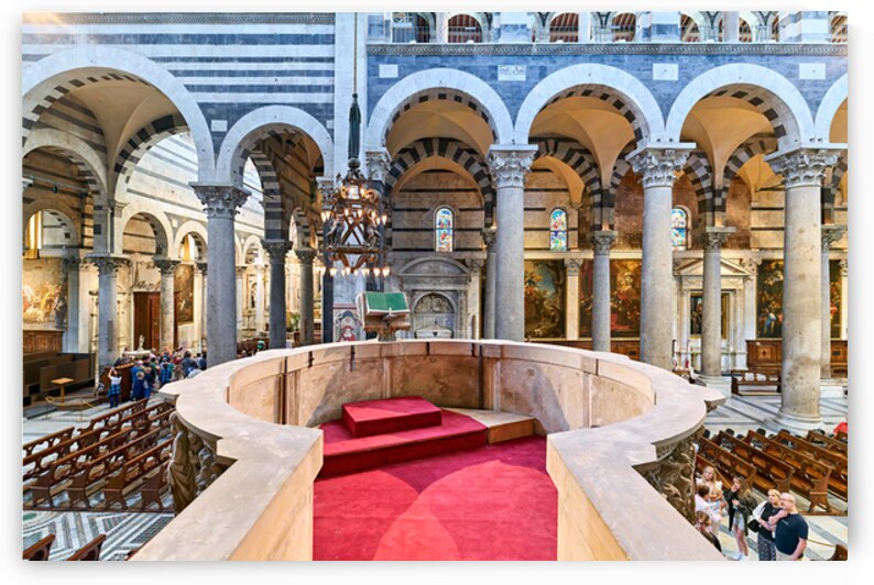 Pulpit by Giovanni Pisano inside Pisa Cathedral in Tuscany by Marco Brivio