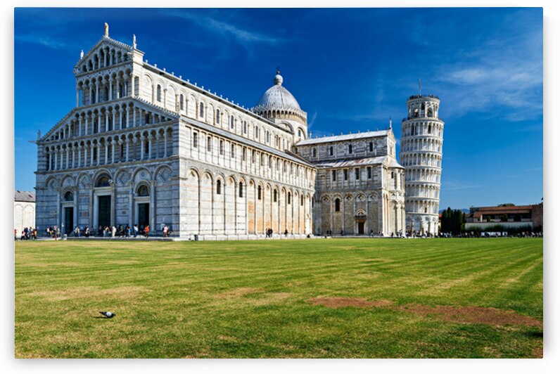 Pisa in Tuscany Italy shows Cathedral and Leaning Tower by Marco Brivio