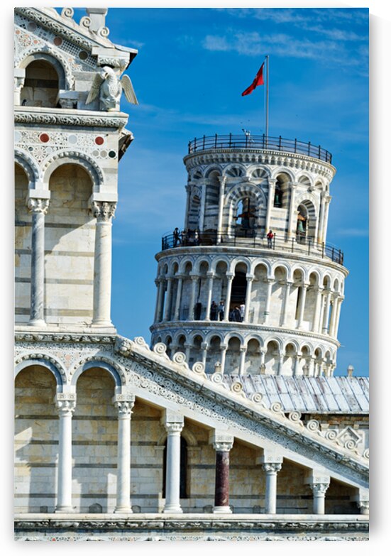 Tourists gather at Piazza dei Miracoli in Pisa by Marco Brivio