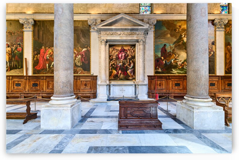 Interior view of the Cathedral in Pisa Tuscany Italy by Marco Brivio