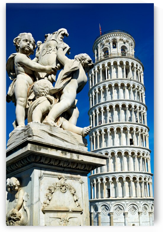 Visitors enjoy Piazza dei Miracoli with the Leaning Tower by Marco Brivio