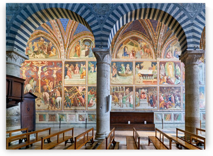 Interior view of Collegiata di Santa Maria Assunta church by Marco Brivio