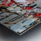 Apulia Puglia Italy. Ostuni. Festival of Saint Orontius. The cavalcata a procession of horses in the streets of the town Metal print