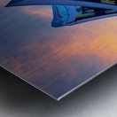 Yasaka shrine in Kyoto with lanterns during sunset Metal print