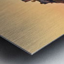 Mont Saint Michel in Normandy France during dusk with clear skie Metal print