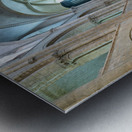 Pipe organ inside Abbey of Saint Etienne in Caen Normandy Metal print