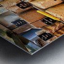 Cheese display at Mahane Yehuda Market in Jerusalem Metal print