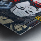 Mural on the west bank separation wall in Bethlehem Jerusalem Metal print