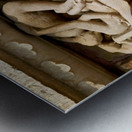 Carvings of erotic art in Hindu temples of Khajuraho Madhya Pra Metal print