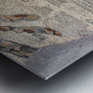 Madaba Map located in the Greek Orthodox Basilica of Saint Georg Metal print