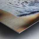 Veiled Moroccan woman in Marrakesh market on a sunny day Metal print