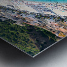 Leisure time at Marina Grande beach in Scilla Calabria Italy Metal print