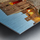 Exploring the ancient citadel in Aleppo Syria during twilight h Metal print