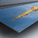 Visit to Sheikh Zayed Grand Mosque in Abu Dhabi at sunset Metal print