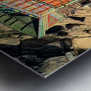 Trucks carrying goods to Shandur Pass in Pakistan Metal print