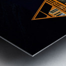 Colorful houses in Longyearbyen Svalbard under sunlight Metal print