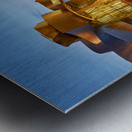 Guggenheim Museum view at night in Bilbao Spain by the river Metal print