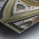 Frescoes by vasari in the diocesan museum of cortona italy Metal print