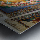 Fresco of madonna with child in san lorenzo church italy Metal print