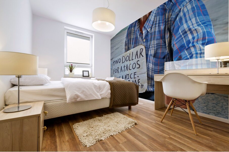 A homeless. Salt Lake City Utah USA Mural print