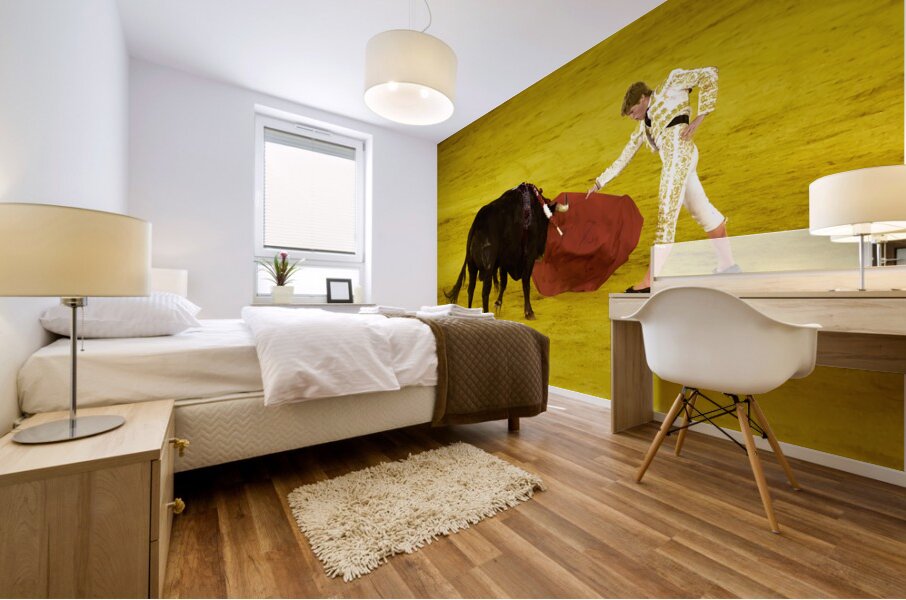 ANDALUSIA SPAIN. Bullfight in Seville Arena Mural print