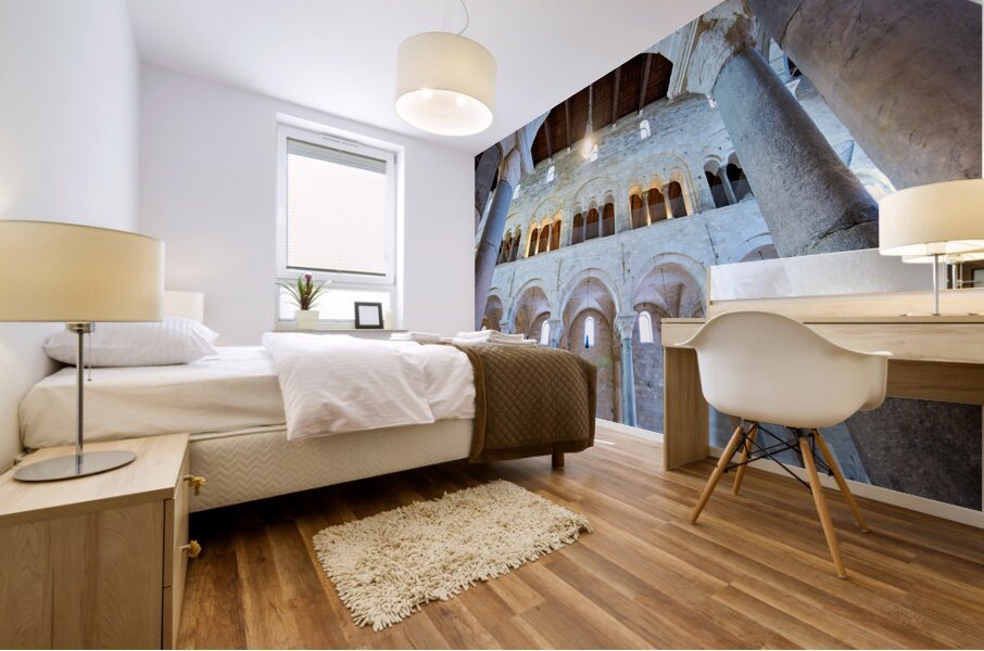 Apulia Puglia Italy. Trani. Basilica Cattedrale Beata Maria Vergine Assunta dedicated to Saint Nicholas Mural print