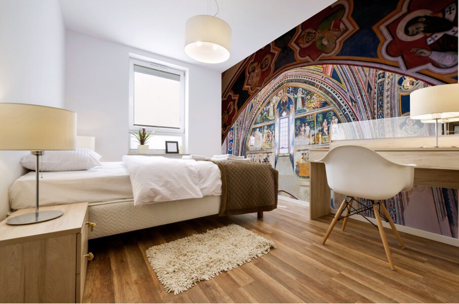 Salento. Apulia Puglia Italy. Galatina. Santa Caterina dAlessandria church. Frescoes by Francesco dArezzo Mural print