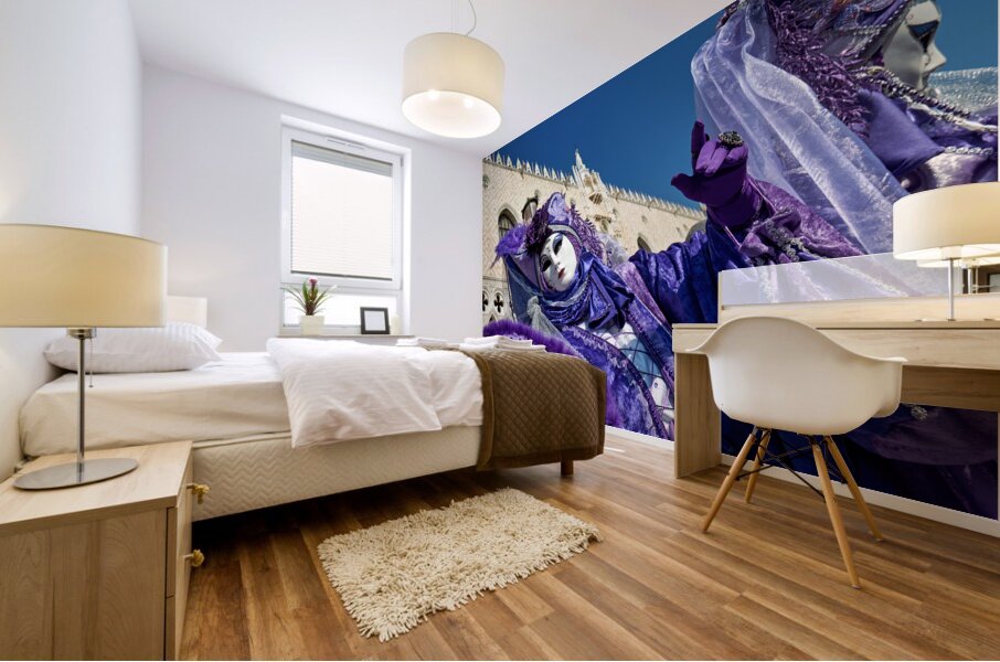 Venice Italy. The Carnival Mural print