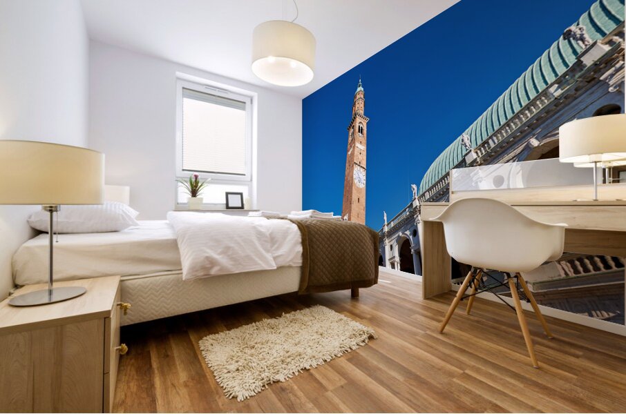 Vicenza Veneto Italy. The Basilica Palladiana is a Renaissance building in the central Piazza dei Signori in Vicenza Mural print