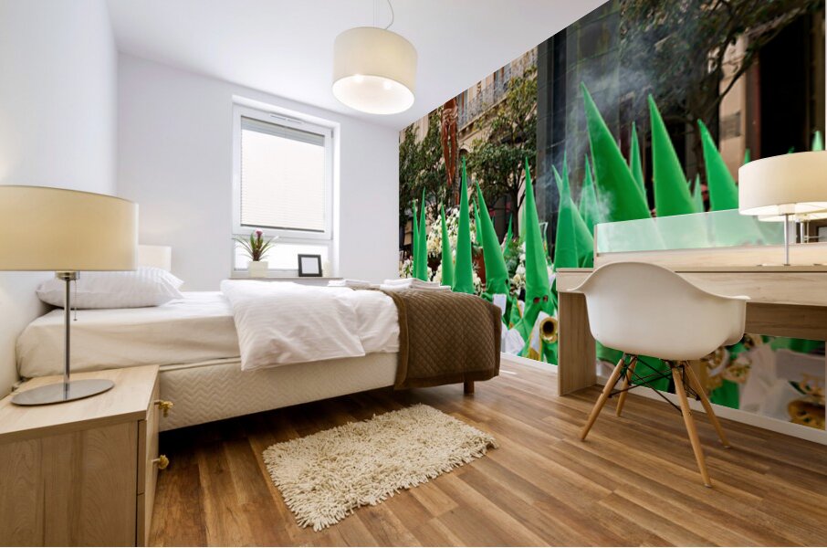 Zaragoza. Saragossa. Aragon. Spain.  Processions of the Easter Holy Week Mural print