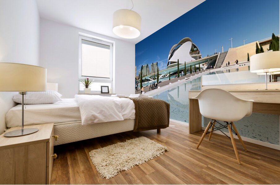 Valencia City of Arts and Sciences with Palau de les Arts Reina  Mural print