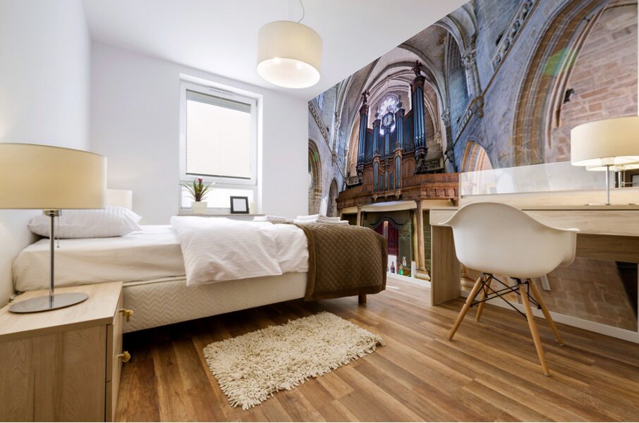 Saint Pierre Cathedral organ in Vannes Brittany France Mural print