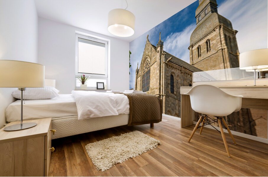 Explore the basilica of st saviour in dinan brittany france Mural print