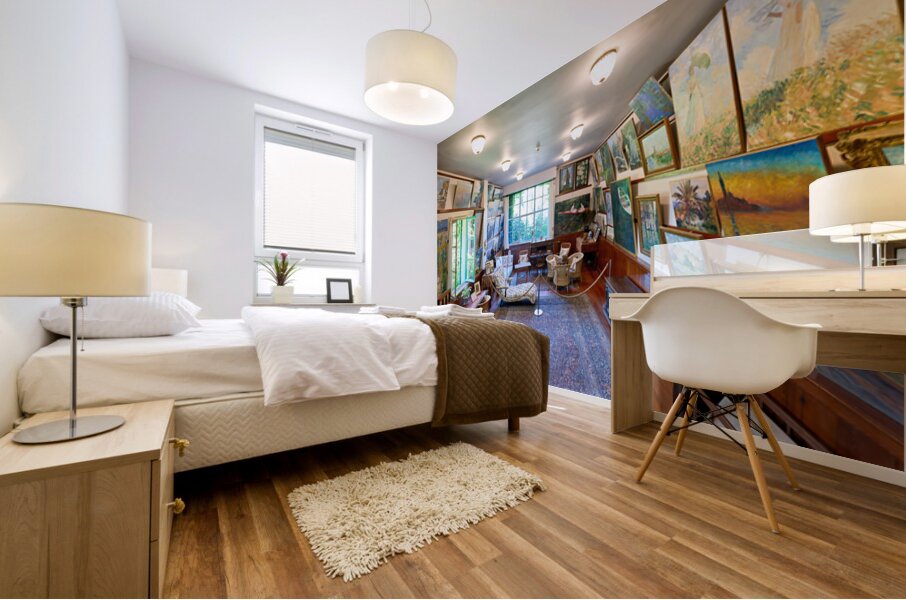 Visit to Monets house in Giverny Normandy France tells a unique Mural print