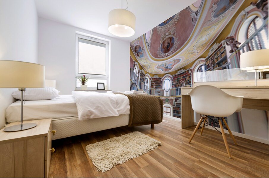 Explore St. Mang Abbey Library in Fussen along the Romantic Road Mural print