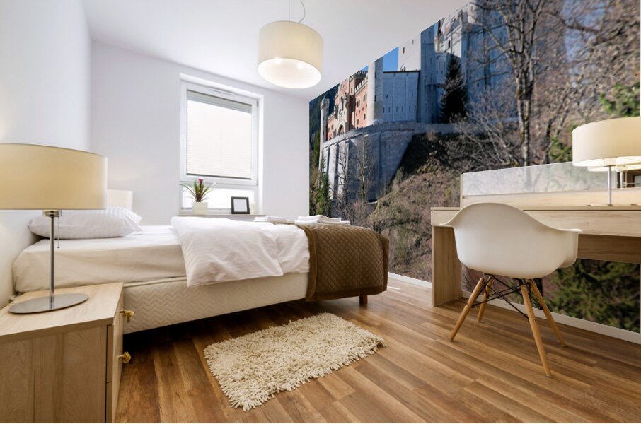 Visit Neuschwanstein Castle along the Romantic Road in Bavaria G Mural print