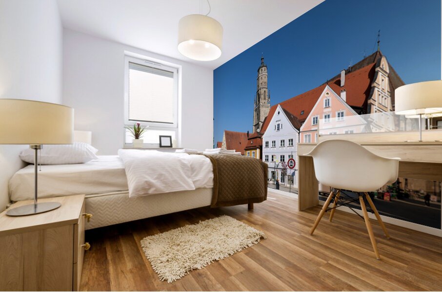 Explore nordlingen on the romantic road in bavaria germany Mural print