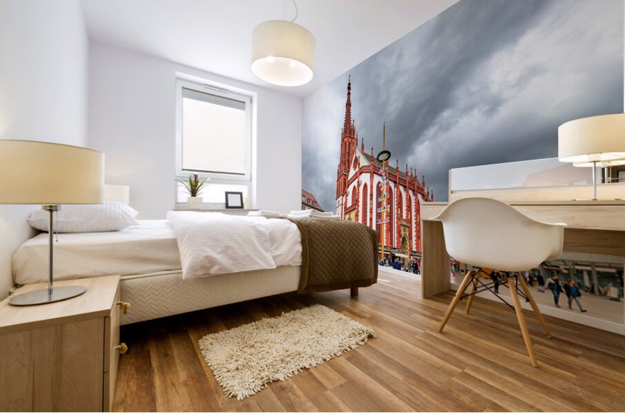 Visit to marienkapelle in wurzburg on the romantic road Mural print