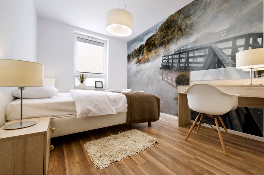 Explore geothermal trails at Whakarewarewa Maori Village in Roto Mural print