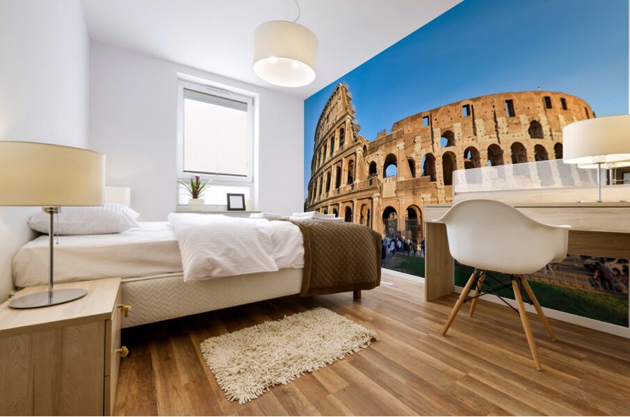 Visit Colosseum in Rome Italy during the day Mural print