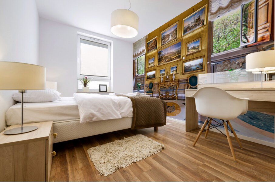 Exploring the art collection in palazzo colonna in rome italy Mural print