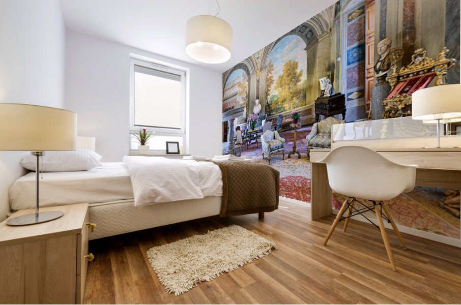 Visit to Colonna Art Gallery in Palazzo Colonna during day Mural print