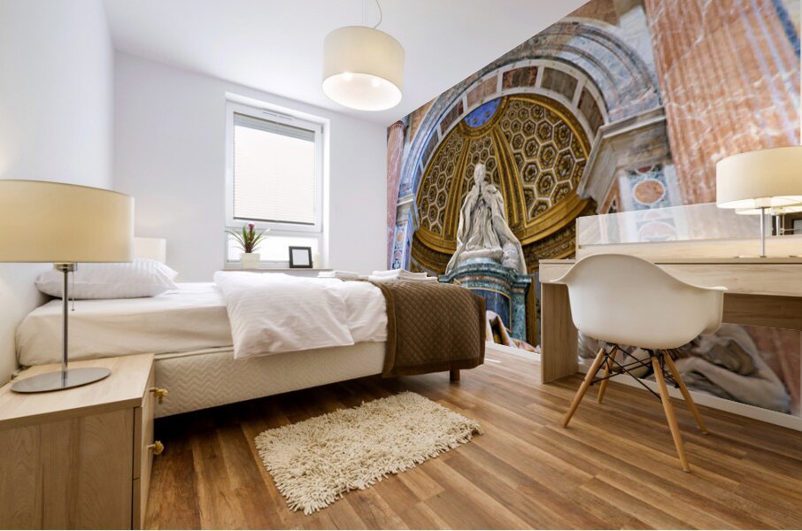 Visit St. Peters Square near Alexander VIIs tomb Mural print