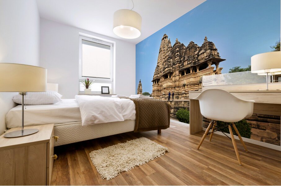 Visit to Khajuraho temples in Madhya Pradesh India Mural print