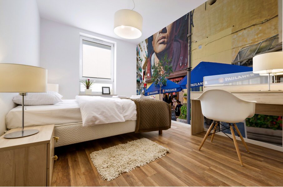 Mural of san gennaro by jorit in forcella naples Mural print