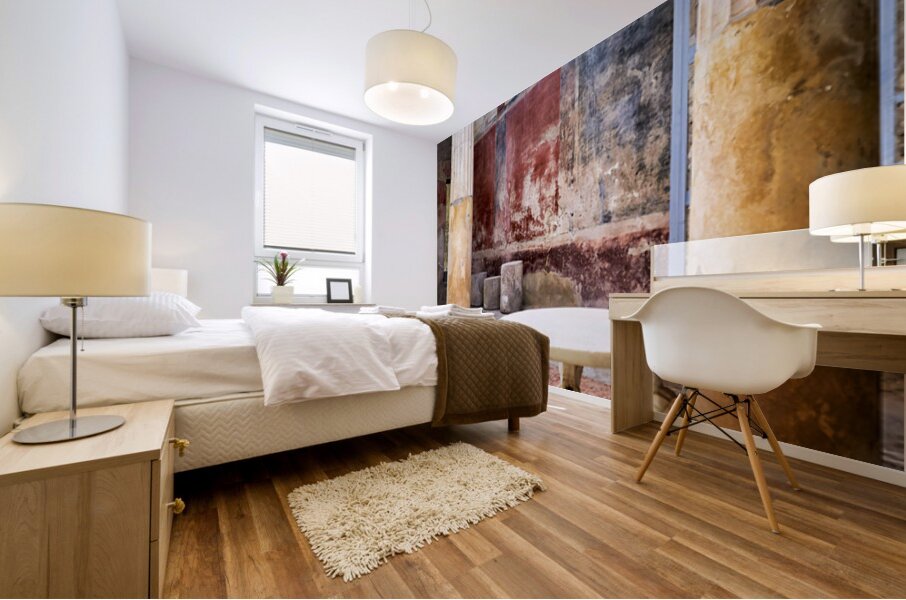 Explore ancient Roman life in Pompeii ruins of Naples Campania I Mural print