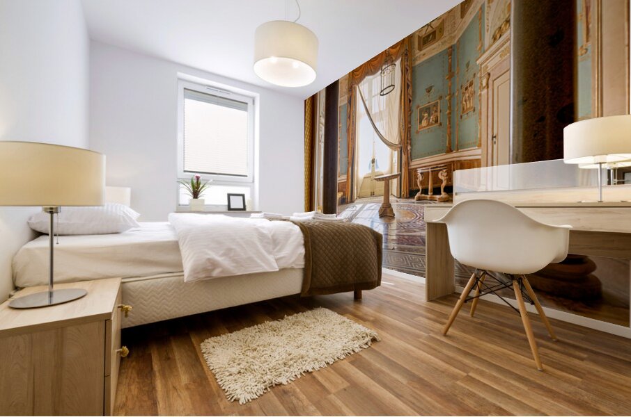 Exploring the interiors of Museo di Capodimonte in Naples Italy Mural print