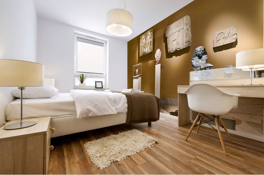 Usermontus sarcophagus at the Met in New York Mural print