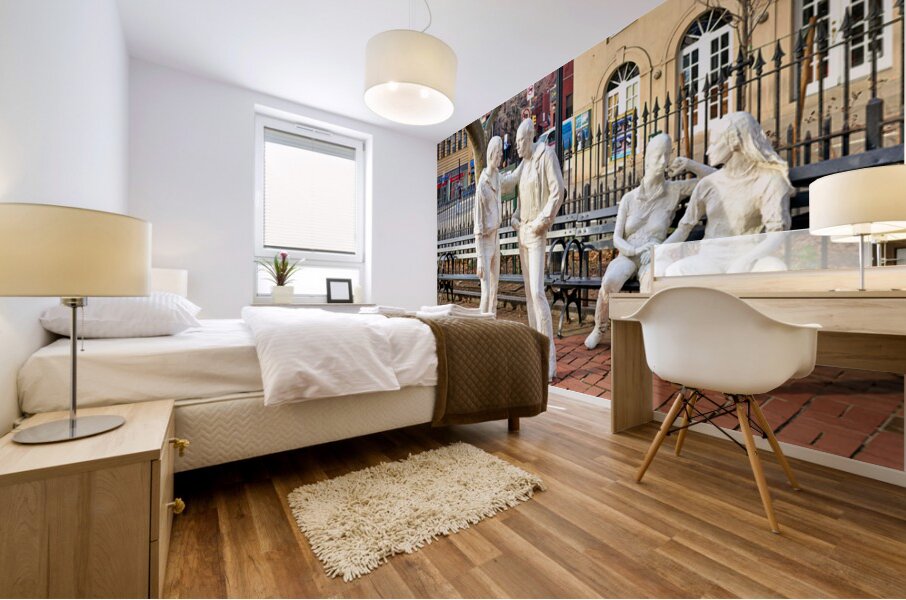 Gay Liberation sculpture at Christopher Park in Manhattan New Y Mural print